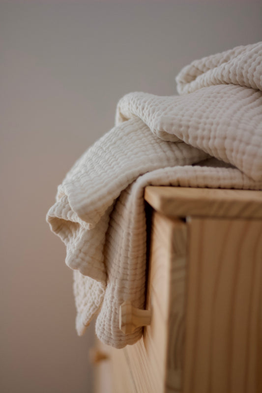 Heirloom poppy gauze blanket #2